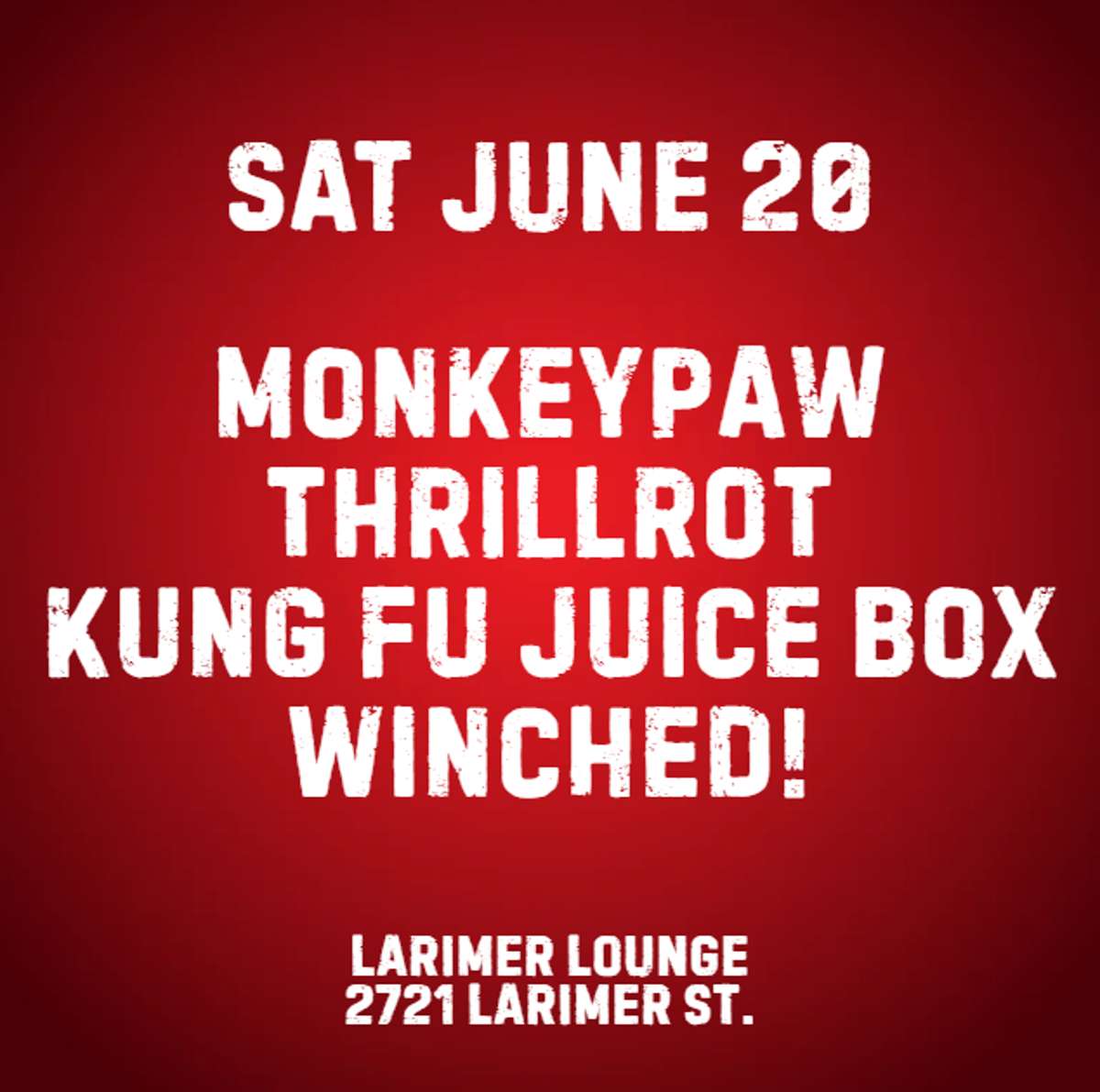 Monkeypaw w/ Thrillrot, Kung Fu Juice Box + Winched!