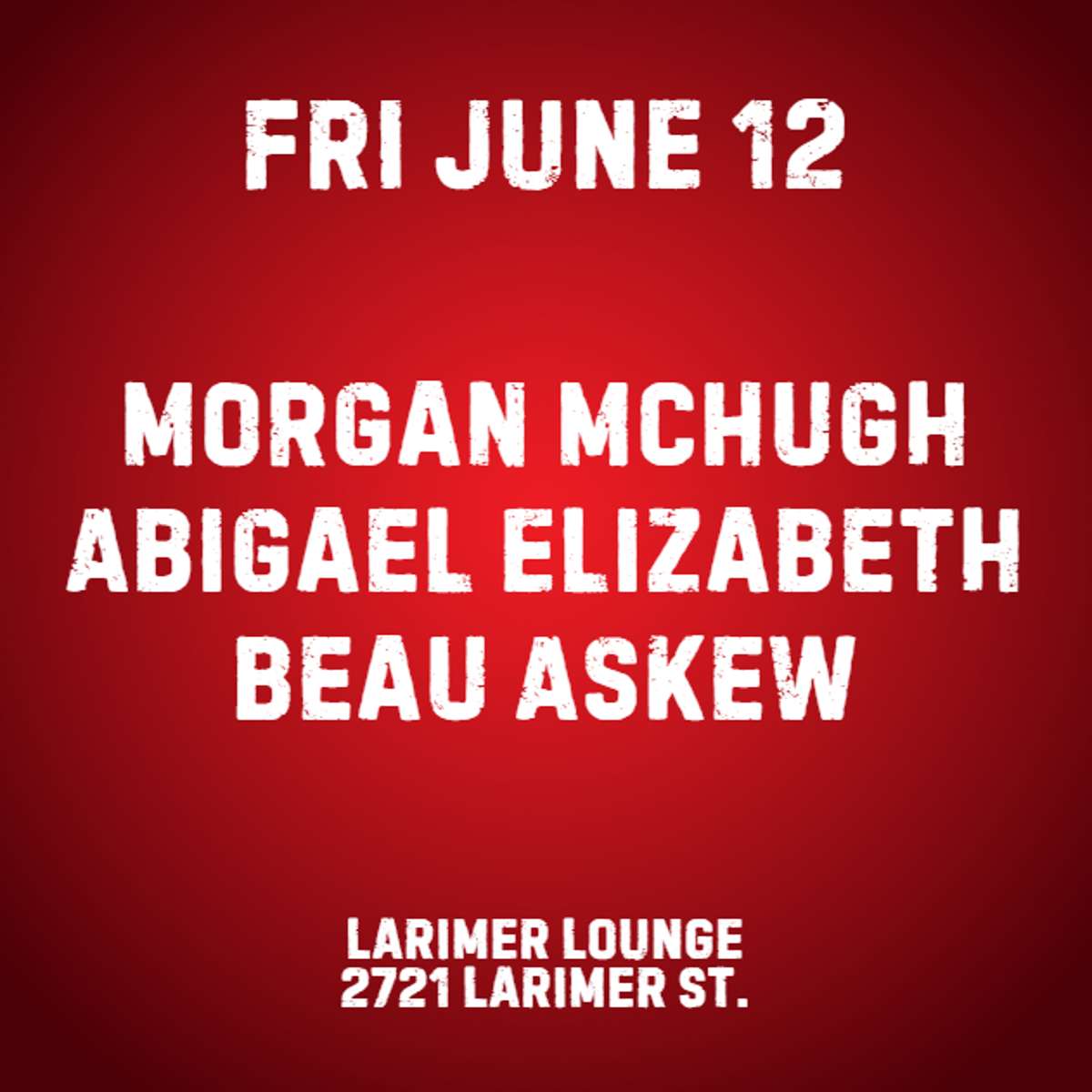 Morgan McHugh w/ Abigael Elizabeth + Beau Askew