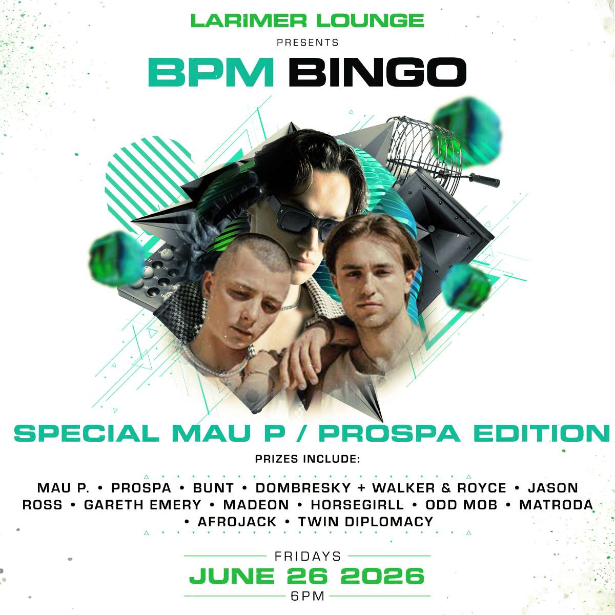 BPM BINGO! – Special Mau P/Prospa Edition!