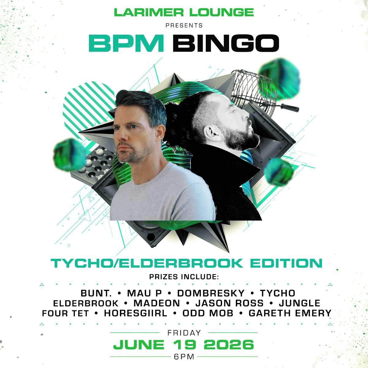BPM BINGO – Tycho/Elderbrook Edition!