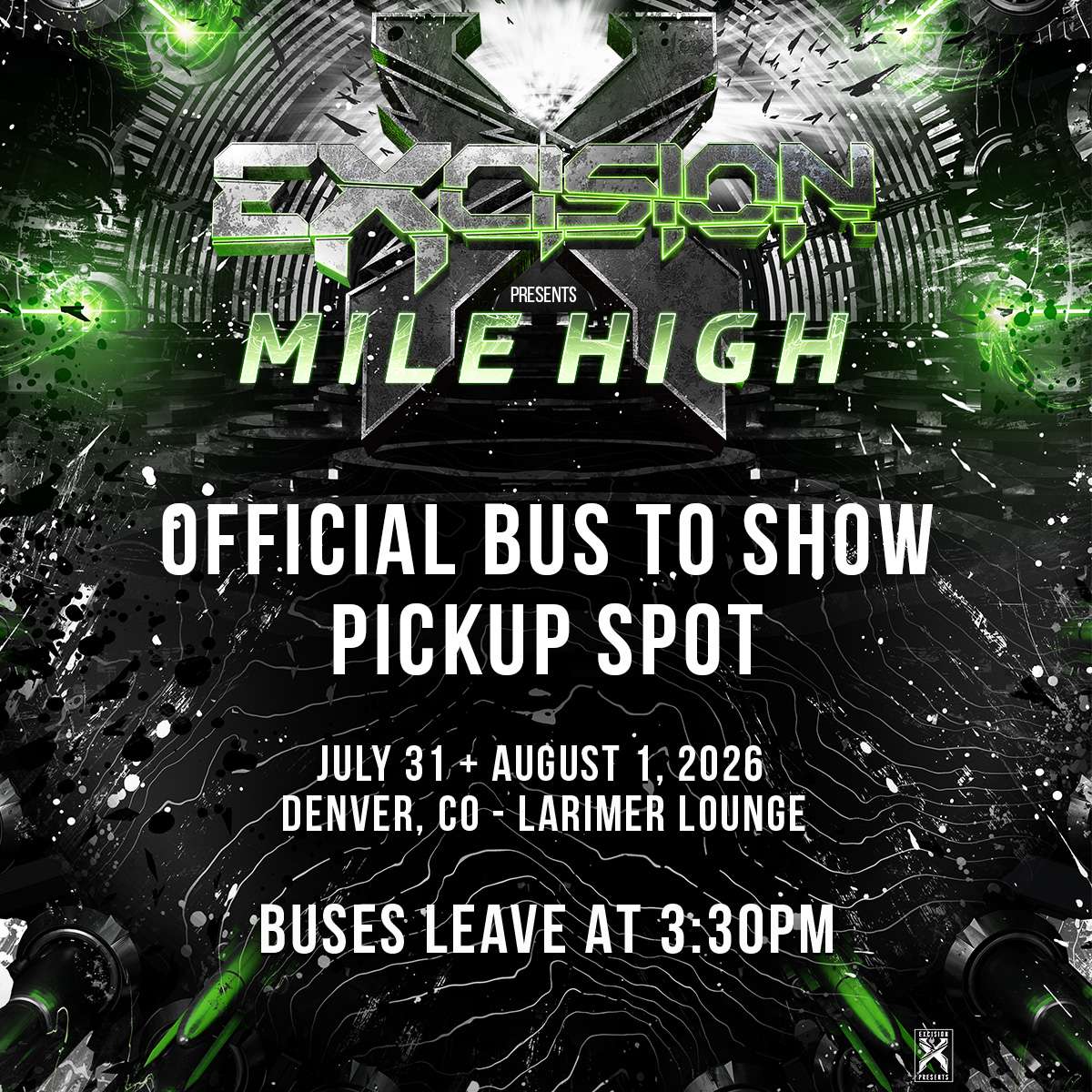 Excision Bus To Show Pickup & Pre-Party (FREE EVENT)