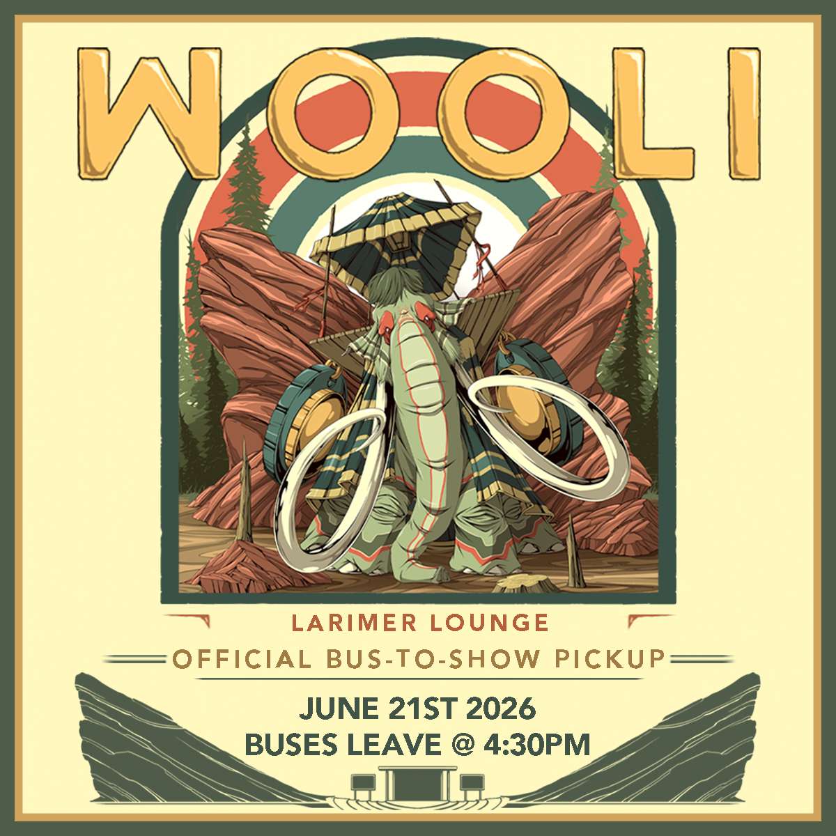 Wooli – Bus To Show Pickup Spot (FREE EVENT)