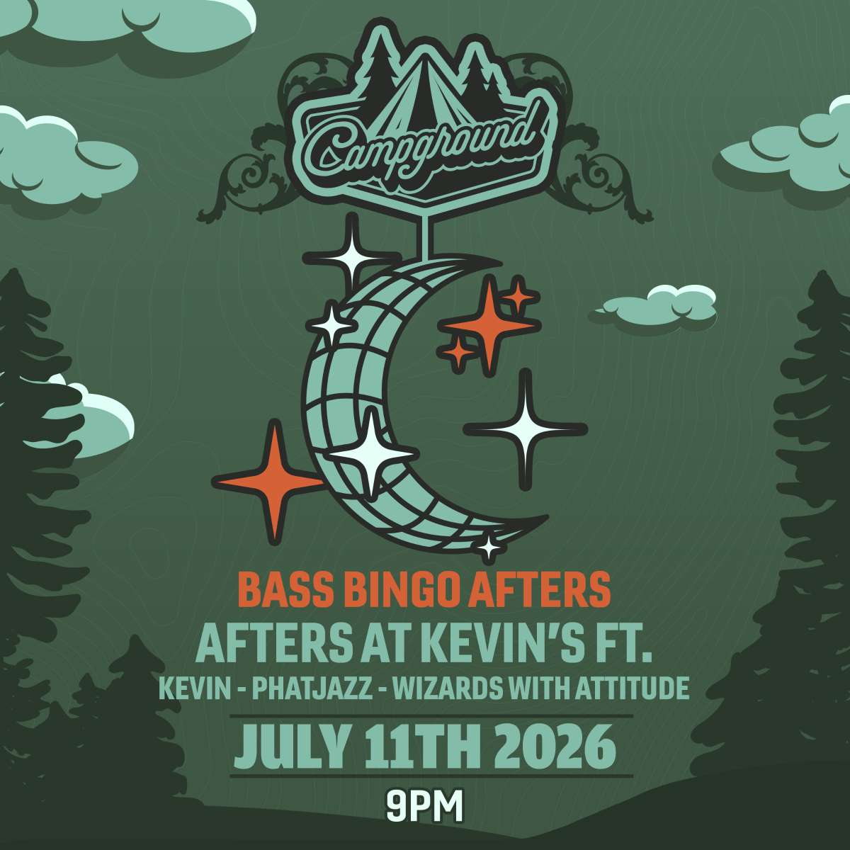 Campground – BASS BINGO AFTERS – Afters at Kevin’s (FREE SHOW)
