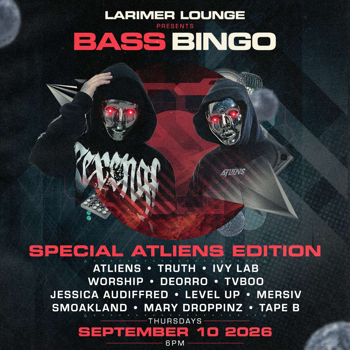BASS BINGO- special ATLiens edition!