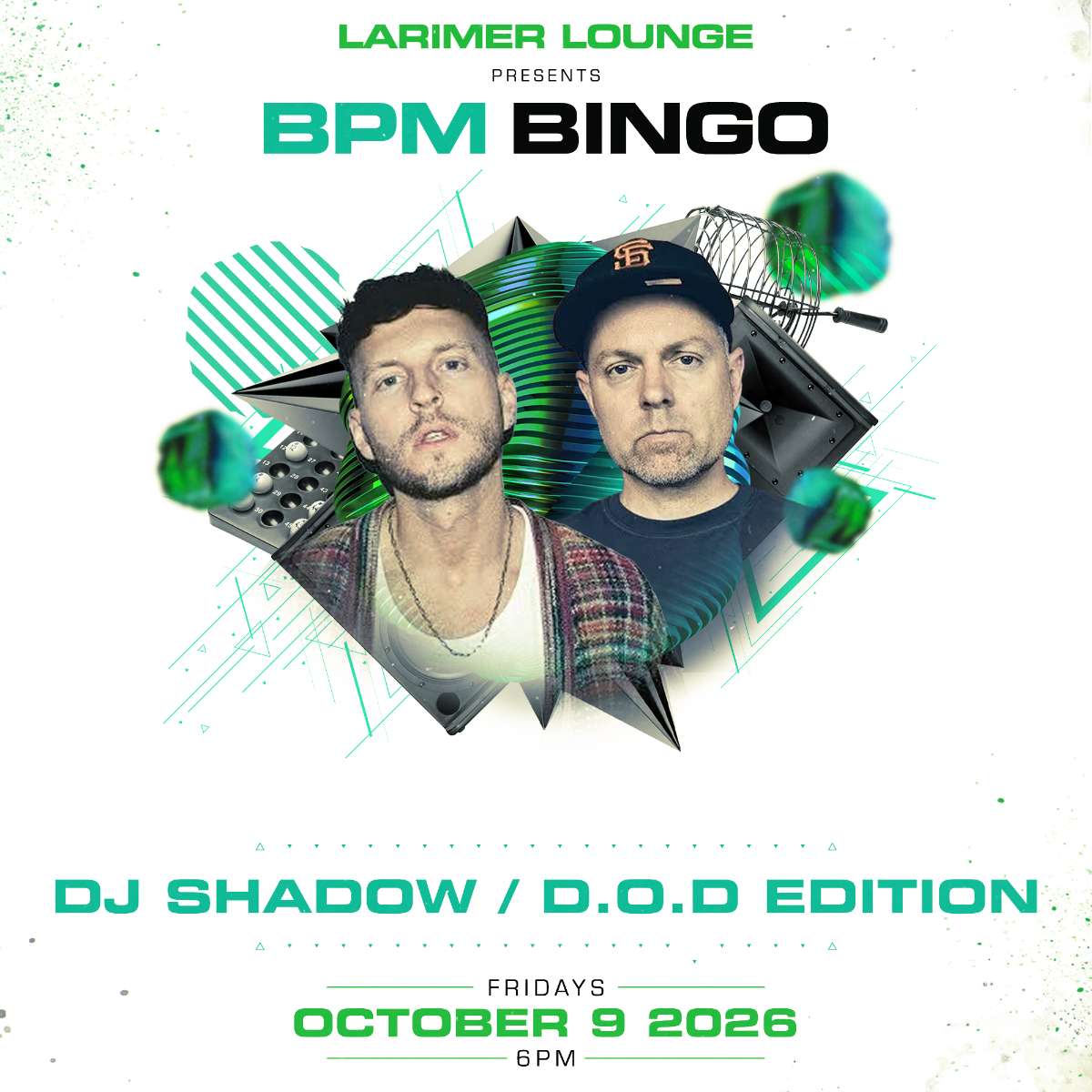 BPM BINGO- special DJ Shadow/D.O.D edition!