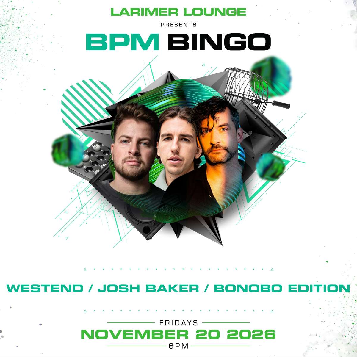 BPM BINGO – special Westend / Josh Baker / Bonobo edition!