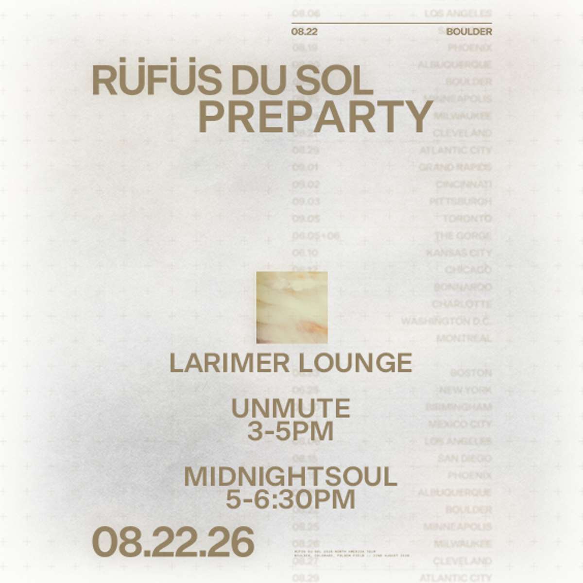 Rüfüs Du Sol Pre-Party (FREE EVENT)