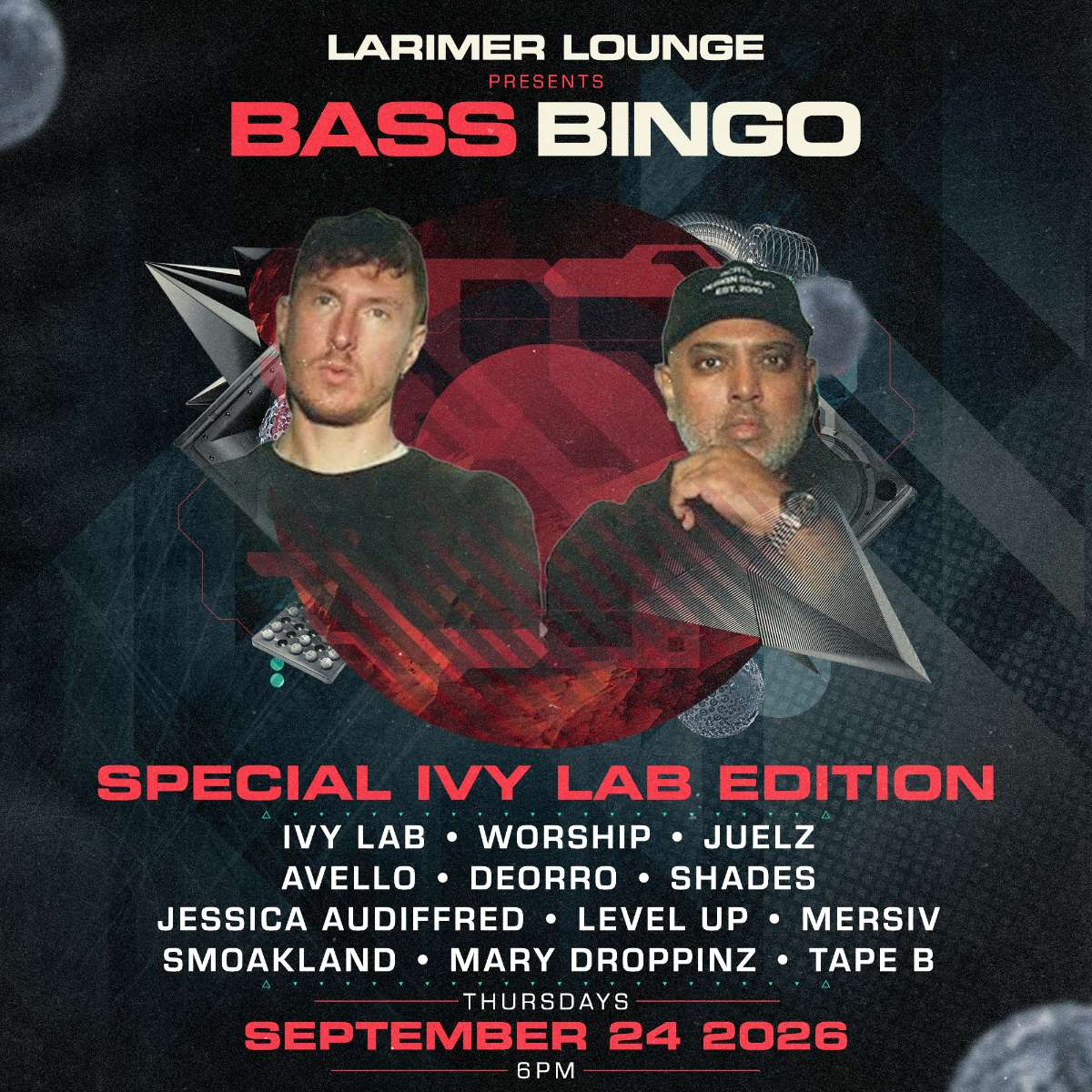 BASS BINGO- special Ivy Lab edition!