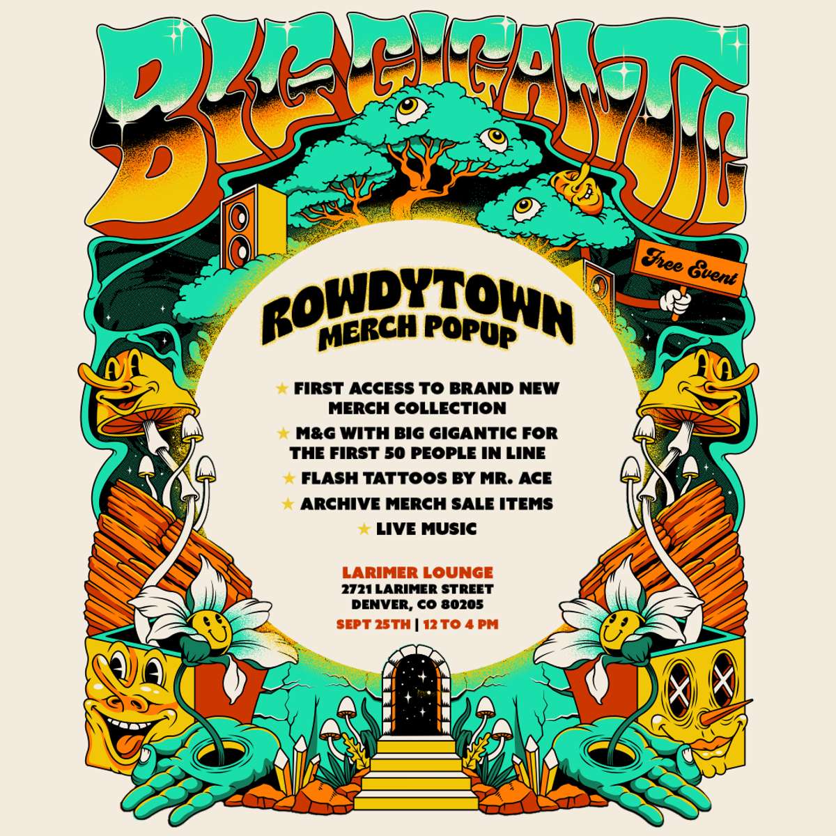 Big Gigantic Rowdytown Merch Pop-Up (FREE EVENT)