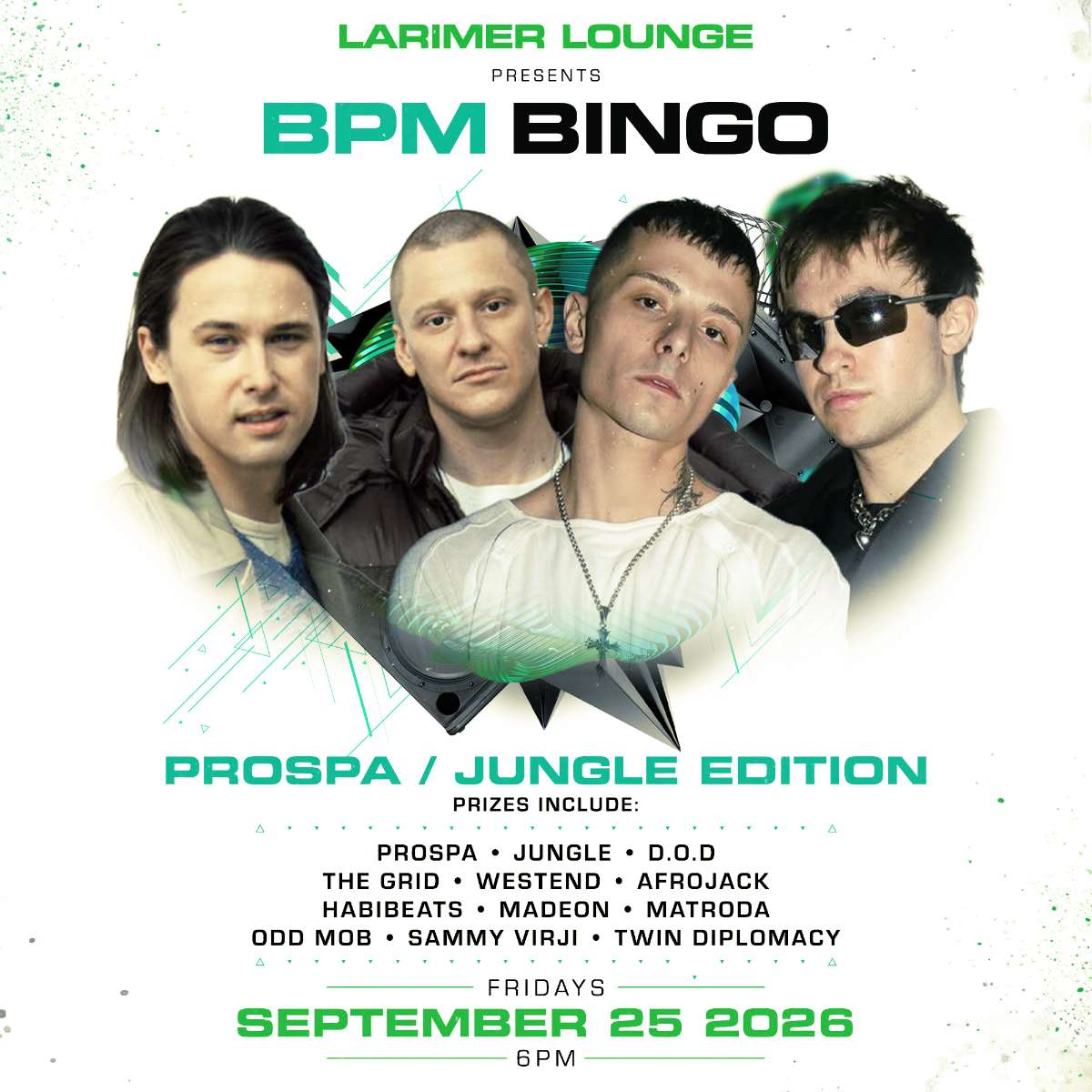 BPM BINGO- special Prospa/Jungle edition!