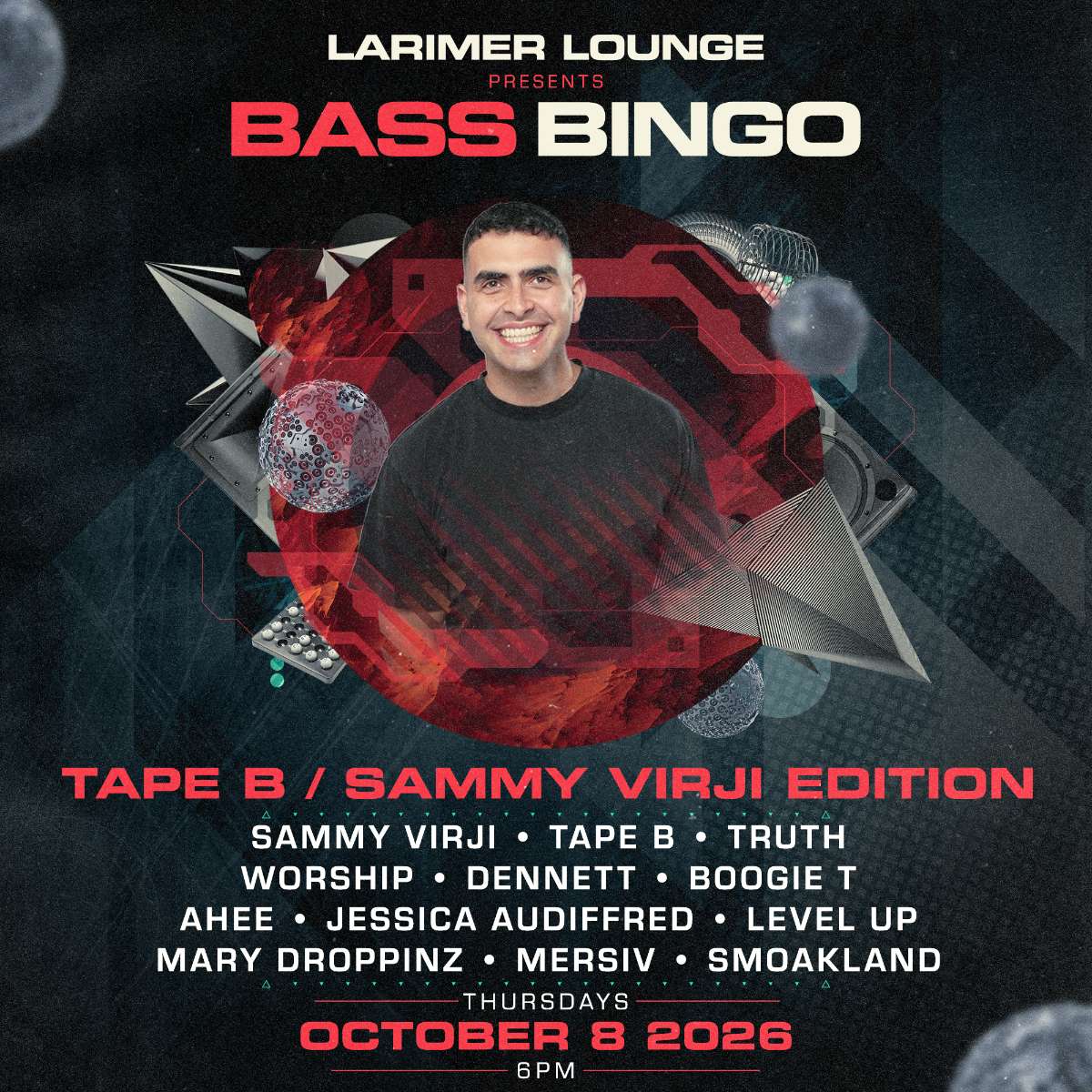 BASS BINGO – Special Sammy Virji Edition!