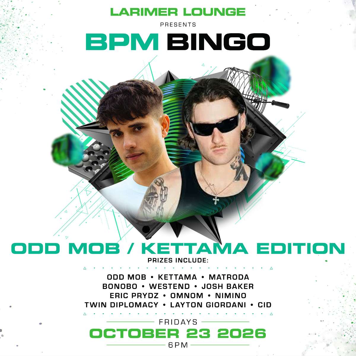 BPM BINGO- special Oddmob/Kettama edition!