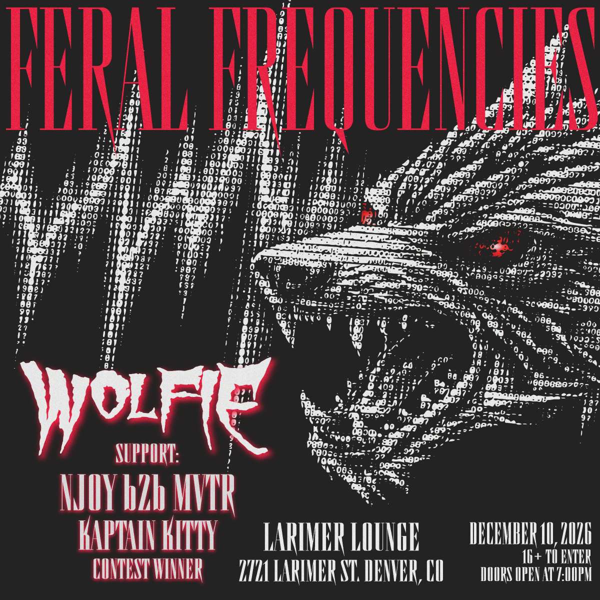 Wolfie w/ MVTR b2b Njoy,  Kaptain Kitty + Contest Winner